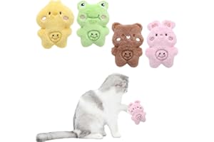 MUVONZI Pack of 4 Cat Toy, Catnip Toy, Plush Catnip Cat Toy, Catnip Cat Toy, Cat Toy Set of Cat Cushion with Catnip Cats Valerian