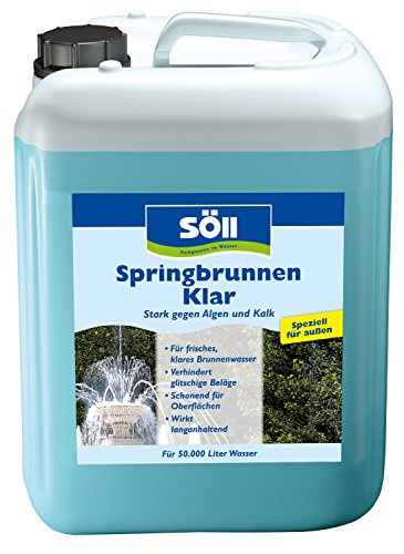 Söll 12647 SpringbrunnenKlar - Stark gegen Algen und Kalk - 5 l