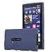 Produktbild Cadorabo Hülle für Nokia Lumia 920 - Hülle in Frost DUNKEL BLAU – Handyhülle aus TPU Silikon im matten Frosted Design - Silikonhülle Schutzhülle Ultra Slim Soft Back Cover Case Bumper