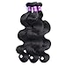 JiSheng 8A Silky Brazilian Body Wave Virgin Hair Weave 3 Bundles Human Hair Extensions Natural Color Remy Hair Weft Mixed Length 300g/lot (20" 22" 22")