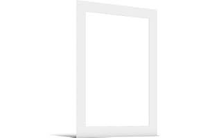 JUNOMI® Paspartú de 50 x 70 cm para 40 x 60 cm blanco puro | 1,5 mm de grosor | dimensiones exteriores 50 x 70 cm para formato de imagen de 40 x 60 cm | blanco nieve