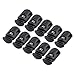 Produktbild sourcingmap® 10 Pcs zylindrig 3-Loch Kordelstopper Kordel Schloss Cord Lock Cordlock Stopper