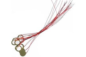 Gorise 15Pcs 35mm Piezo Disc Transducer Contact Microphone Trigger Sound Sensor with 25cm Wires for Acoustic Instrument Mic Drum Trigger Acoustic