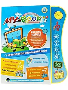 Pokari Interactive Learning Phonetic Educational Toys for Kids,Educational English Reading Electronic Book,Learning Book,Activity Books with Sound & Music Features for Toddler Kids (Multicolour)