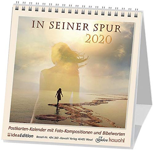 In seiner Spur 2020: Postkarten-Kalender mit Foto-Kompositionen und Bibelworten