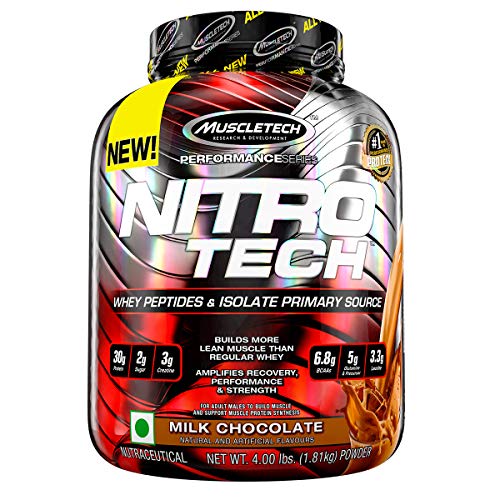 Muscletech Suplemento para Deportistas Nitro Tech Performance Series, Sabor de Chocolate - 1800 gr