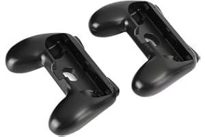 GZD Ergonomicznie zaprojektowana czarna obudowa kontrolera gier, uchwyty do gier, dla Nintendo Switch Joy-Con Nintendo Switch Games Grips Obudowa Joypad(Czarny + czarny 2 opakowania)