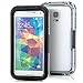 Produktbild Saxonia Wasserdichte Schutzhülle für Samsung Galaxy S5/S5 Neo Hülle Waterproof Case Outdoor Transparent-Schwarz