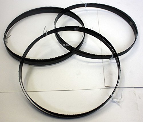 3 x Standard Sägeband Bandsägeband Bandsägeblatt Sägebänder 3380 mm x 13 mm x 0,65 mm x 6 Zähne pro Zoll , für Holz , Hartholz , Brennholz , Sperrholz , Quer- und Schweifschnitte, Palettenrecycling , für Metabo und Elektra Beckum u.v.m. - 2