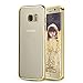 Produktbild Galaxy S7 edge Hülle, Samione TPU Schutzhülle für Galaxy S7 edge Case Kratzfeste Plating Schutzhülle Silikon Crystal Case Durchsichtig für Samsung Galaxy S7 edge (Goldene)