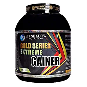 Fit Shadow Nutrition Extream Weight Gainer Mass Gainer High Protein Supplement Powder 3kg/6.6lbs (Sugar free) Best Weight Gainer For Men boys Womens Beginners,Low Fat,Low Carb (Cream & cookies)