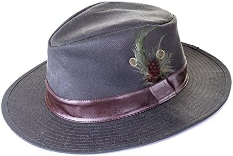Heather Hats Rambler Wax Trilby Hat LRG Olive