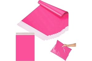 POPOYU 10 buste postali color rosso rosa, vintage, autosigillanti, 50 x 70 cm, extra large, per pacchi grandi, vestiti