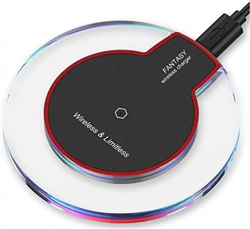 Fast Wireless Qualis QI Charger, Inductive 10 W Charge, Compatible with iPhone 8/ 8 Plus/ X and Samsung Galaxy Note8/ Note5/ S8/ S8 Plus/ S7/ S7edge/ S6/ S6 edge, Nexus 4/5/6/7, LG and Other Qi Enabled Device, Black New
