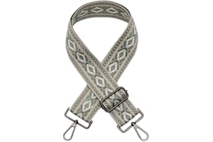 PTNKUIIY Taschengurt Schulterriemen für Taschen 75-130cm mit Karabiner Mehrfarbiger Bunte Verstellbarer Taschengurt Ersatz Gurt für Handtaschen DIY Zubehör für Tasche Taschenriemen DIY Taschenband,Grün