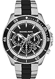 Michael Kors Herren-Armbanduhr Analog Quarz One Size, schwarz, zweifarbig