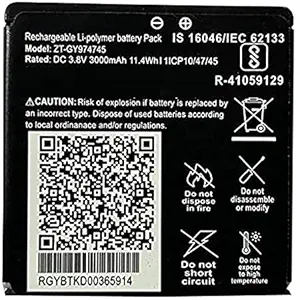 DOOR OF FASHION Battery for Jio FI 6, JMR 1040, JIO WiFi 6, JIO Router 1040, JIO JMR 815 JIO DONGE 6, JIO Router 6 3000 mAh ZT-GY974745