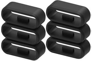 Ruentech Anneau de Fermeture compatible avec garmin Vivosport/Vivofit2/Approach X10/Approach X40 Sangle Accessoires Garde Silicone Fermoir de sécurité