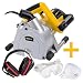 Produktbild Mauernutfräse Schlitzfräse Mauerfräse 1.800 Watt inkl. 2 Diamanttrennscheiben 150 mm + Arbeitsschutz Set 3-tlg.