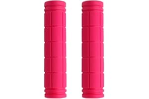 FRSOHEWIN Manopole per bicicletta, impugnature ergonomiche, in gomma, antiscivolo, per bicicletta, mountain bike, 1 paio di bici da città, mountain bike, mountain bike, 120 mm, colore nero