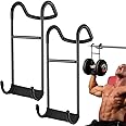 2 Pack Dumbbell Spotter Hooks for Barbell,220 Ib Load Capacity Heavy Duty Dumbbell Hooks for Dumbbell Bench Press,Dumb Bell Storage Stand Holder Weights Stand Holder For Home Gym Exercise