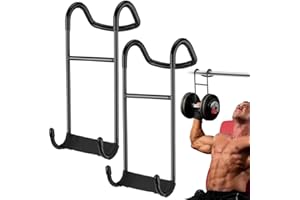 ‎BLYEMICHDI 2 Stück Dumbbell Spotter Haken für die Langhantel, Hantel Spotter Haken, 110KG Tragfähigkeit, Langhantelbefestigung, Verbinden mit Langhantel, für Brust- und Schultertraining, 26.5 x 11.5 cm