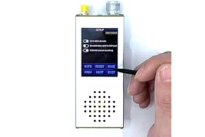 RANRAO SI4732 ATS-25 Max-DECODER Receptor de radio de bolsillo de segmento completo, receptor portátil de mano con pantalla táctil de 2.4 pulgadas FM/RDS/AM/LW/MW/SW/SSB/DSP
