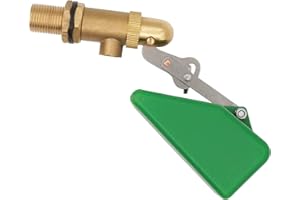 MOGOULUA Ventil Aus Messing mit Schwimmer 1/2 Zoll für Tränke Automatisches Schwimmerventil Füllschwimmer Messing Ventil mit Kunststoff Schwimmer mit verstellbarem Arm für Rindertränke Hundetränke