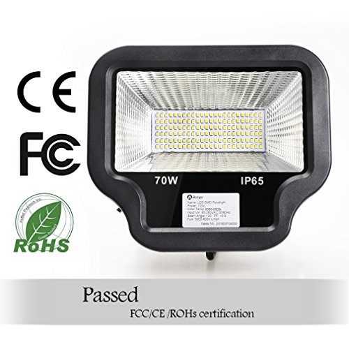 Anten® LED Fluter 70W Außenstrahler Flutlicht Scheinwerfer Baustrahler wasserdicht Kaltweiß - 4