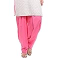Pistaa's Women's Loose High Rise Combo of 3 Solid Cotton Mix Best Indian Ethnic Comfortable Readymade Punjabi Semi Patiala Salwar