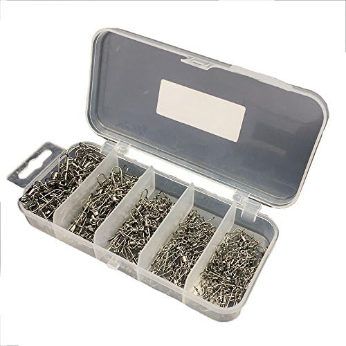 Like lights Fishing accessories American swivels high speed American swivels 8 word loop pin connector set ring (210pcs)
