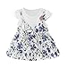 Produktbild Pwtchenty Outfits Damen 2022 Sommer Stil Lucia GefäLschtes Zweiteiliges Kleid Blumen Kurzarm Body Baby MäDchen Dress Kleid Outfits Set