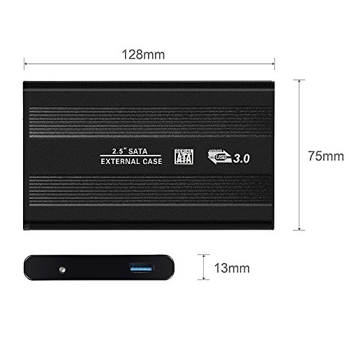 BlueBeach® USB 3.0 Festplatte Externes Gehäuse Aluminium Gehäuse für 2,5 Zoll SATA III Festplatte und SSD - 2