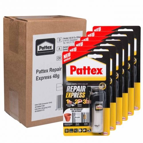 Preisvergleich Produktbild 6 x Pattex Power Knete Repair Express, 48g