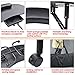 Popamazing Manicure Table Nail Technician Workstation Art Desk with Drawer + Carry Bag + Wrist Rest(Black)