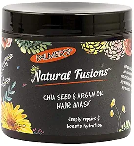 Natural Fusions Chia Seed and Argan Oil Hair Mask by Palmers for Unisex - 9.5 oz Mask - (Pack of 2)