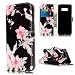 Produktbild Galaxy S8 Hülle,Surakey Handyhülle Samsung Galaxy S8 PU Leder Tasche Handyhülle Flip Case Brieftasche Wallet Schutzhülle,PU Leder Flip Hülle Lederhülle Handytasche Grün Marmor