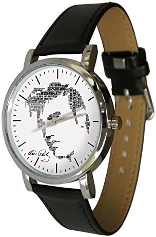 Elvis Presley Word Cloud Design Wristwatch. Celebration of The Holywood Legend King of Rock n Roll