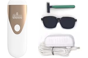 Layhou Depiladora de luz Mujer/Hombre, Sistemas de Depilación luz Indoloro, Depiladora de Luz Pulsada 999,900 Flashes 2 Modos 8 Nivel de Energía, para cuerpo, cara y línea del bikini y las axilas