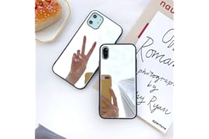 JiuWang (2-Pezzi) Cover Specchio per iPhone 11, Custodia Mirror Case Non-Deforming per Donna Ragazza, Ideale per il Trucco in Qualsiasi Momento