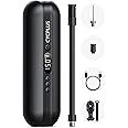 CYCPLUS Electric Bike Pump, 2600mAh*2 Portable Air Compressor Cordless Tyre Inflator Rechargeable 150 PSI Auto-Off, with Digital Gauge for Cars, Motorbikes, Balls and All Bikes