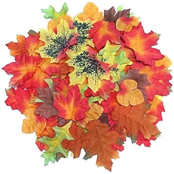 Guirlande De Feuilles D'érable Automne - 2 X 176 Cm - Couleurs Réalistes Vert, Jaune, Orange, Rouge - Pour Décoration Intérieur/extérieur