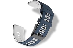 RoYiio Silicona Correa para Asas de Reloj con Ancho de 20mm,22mm, Suave y Cómodo, Correa de Silicona para Hombres Mujeres