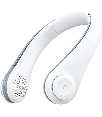 Beseloa Nackenventilator - 5 Geschwindigkeiten, 2600mAh, Flügellos & Leise