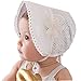 Sweet Princess Style Lace Floral Baby Girls Beanie Cap Sunhats Adjustable Infant Toddler Children Visor Summer Cap Hats (white)