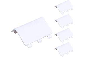 Demiawaking Batterie Abdeckung Tür Deckel Shell Ersatz für Xbox One Wireless Controller (Weiss)