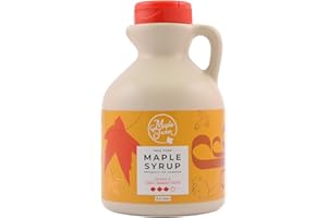 MapleFarm - Pur Sirop d'érable Catégorie A, Foncé - goût robuste - 0,5 litres (660 g) - Original maple syrup - Grade A - Dark, robust taste - Sirop d'érable pur - Pancake sirop