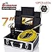 Produktbild DELOVE 7"Monitor 20/50/100M Pipe Inspection Video Camera,IP68 HD 1000TVL Drain Sewer Pipeline Industrial Endoscope System,100M