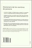 Image de Diccionario de los nombres de persona (Saber vivir)