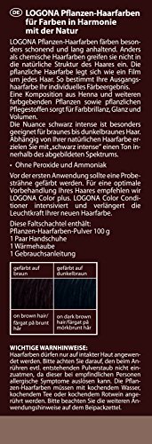 Logona: LOGONA Pflanzenhaarfarbe schwarz intense (100 g) - 2